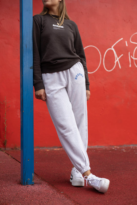 CREAM GREY SWEATPANTS